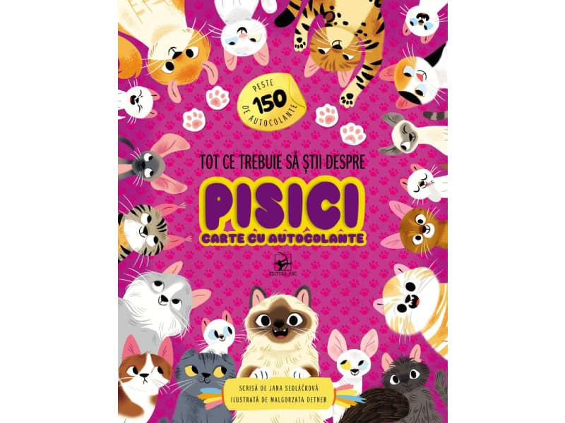 Carte cu autocolante. Tot ce trebuie sa stii despre Pisici
