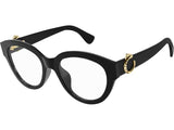 Rama optica Cartier Panthere de Cartier CT0567O-001/51-19-140, 2025, din Acetat, p/u femei