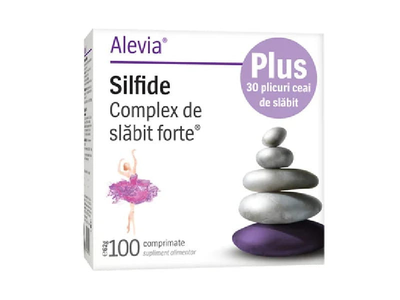 Alevia Silfide Complex de slabit forte comp N100 + Ceai de slabit plic N30