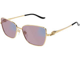 Rama optica Cartier Panthere CT0523S-001/55-15-135 Metal p/u femei