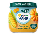 Fruto Niania Piure porumb-bostan-morcov- salata din legume 110gr