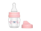 WeeBaby Biberon de sticla cu tetina + adaptor cana, 30 ml