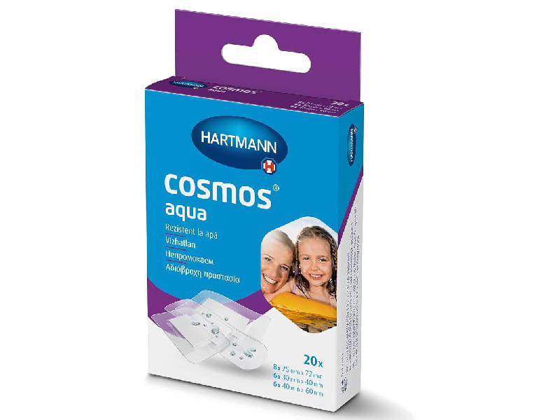 Emplastru Cosmos Aqua Plasture transparent rezistent la apa