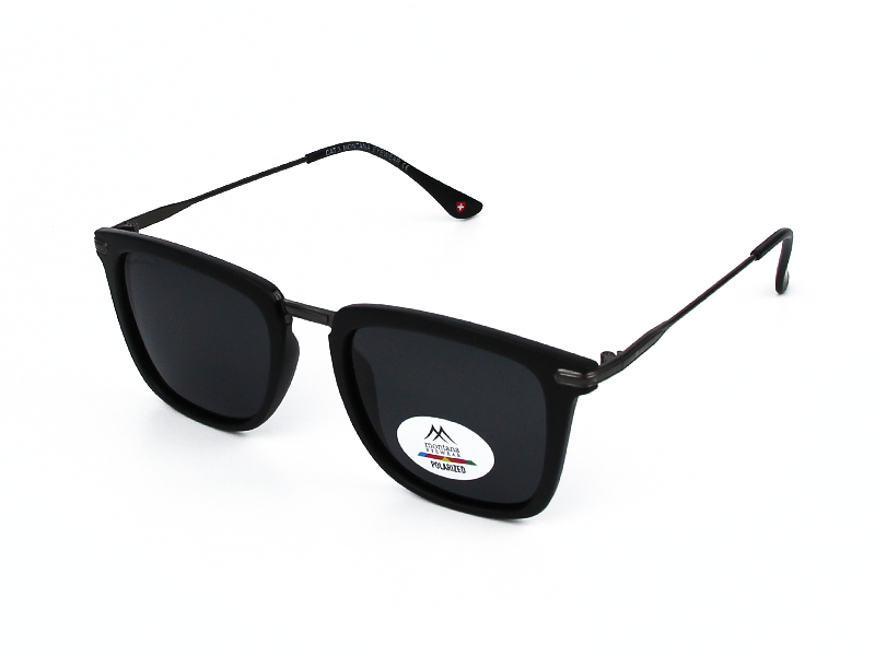 Солнцезащитные очки Montana MP12, черный матовый + футляр