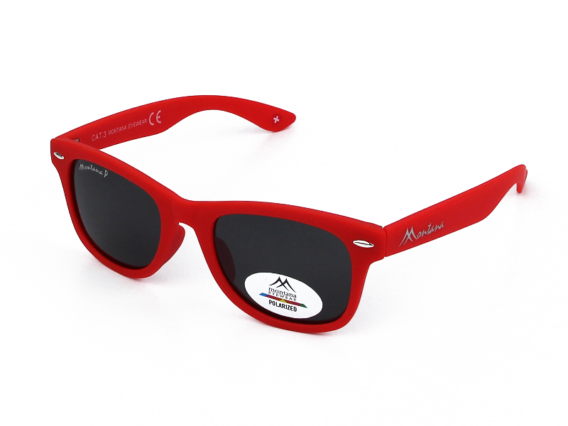 Ochelari de soare Montana 967B, p/u copii, Red + husa