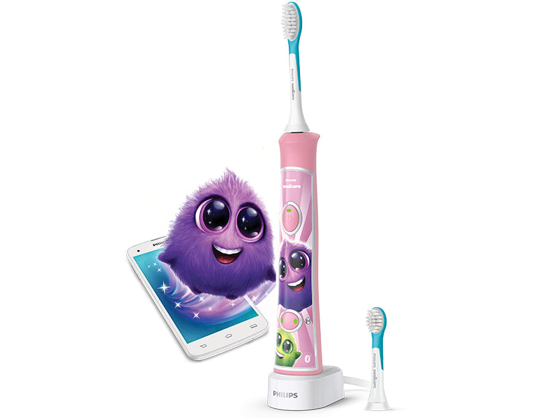 Philips Sonicare For Kids Электрическая зубная щетка Sonic Pink 3+ HX6352/42