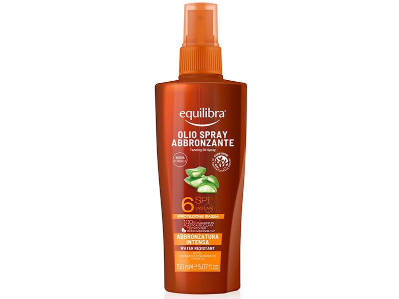 Equilibra Aloe Sun Ulei bronzant pentru plaja SPF6 spray 150ml new