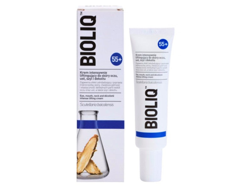 Bioliq 55+ Crema lifting pu pielea ochilor, buzelor, gatului si a decolteului 30ml