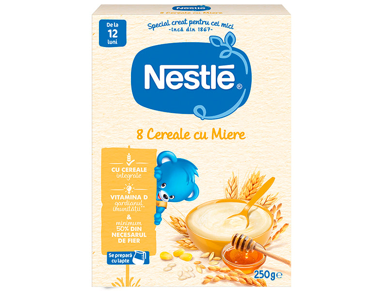 Nestle Terci 8 cereale-miere f/lapte 250g