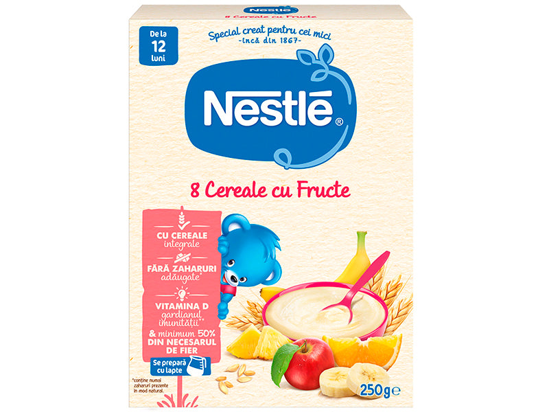 Nestle Terci 8 cereale-fructe f/lapte 250g
