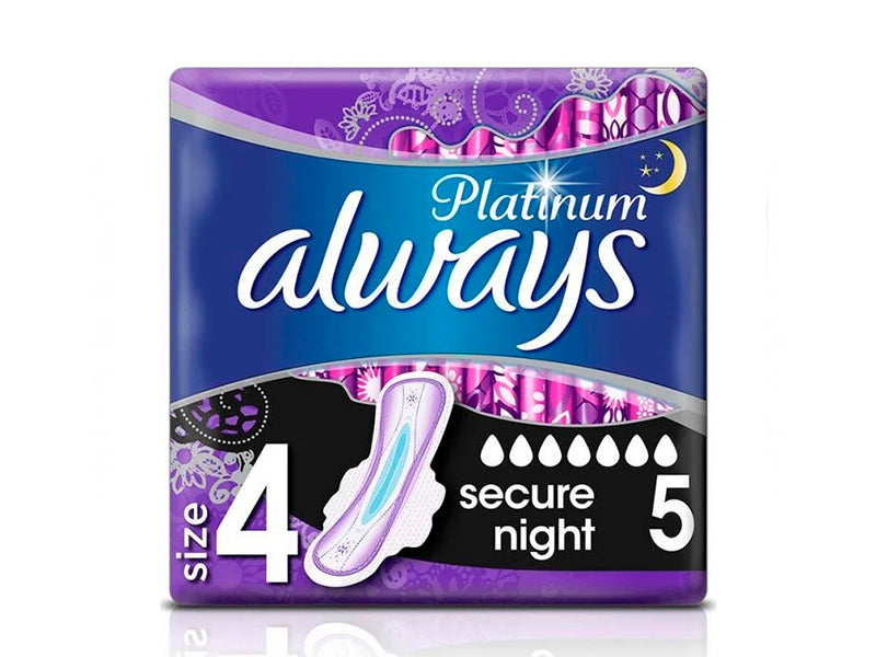 Always Absorb.platinum ultra secure night 7pcs