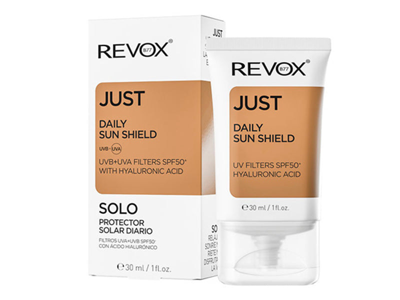 REVOX Just Daily Sun Shield Uva +Uvb фильтры Spf 50+ гиалуроновая кислота 30мл