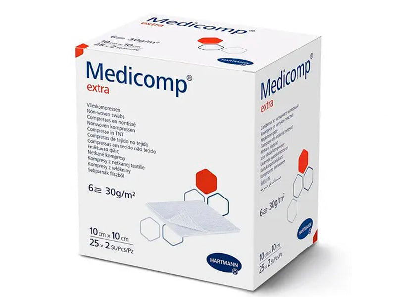 Hartmann Medicomp extra Компрессы из нетканого материала в 6 стерильных слоев 10 x 10см 4110771