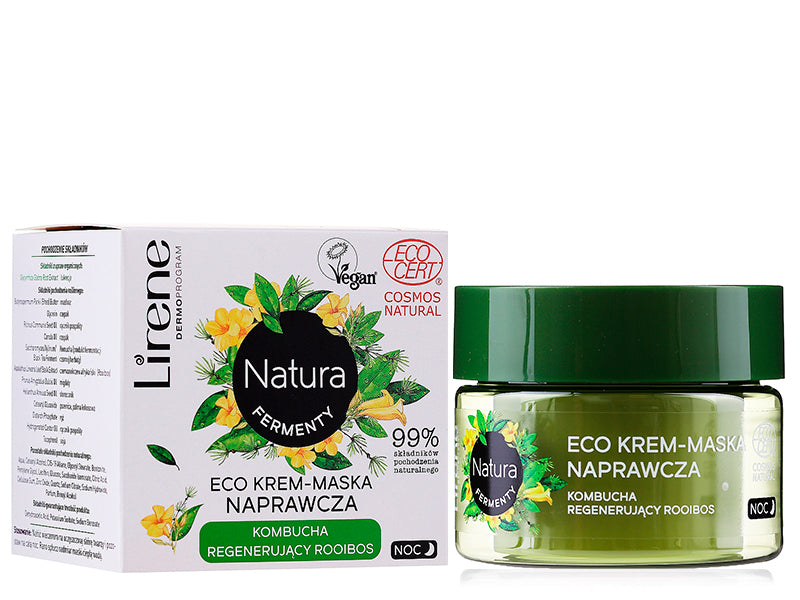 Lirene Natura Eco Crema de fata regeneranta de noapte Kombucha 50ml E07579