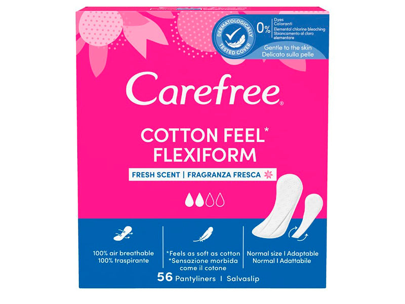 Carefree Absorb. zi Cotton Feel FlexiForm Fresh deo N56