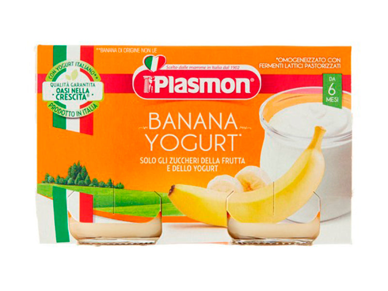Plasmon Pireu banane cu iaurt 120 gr N2