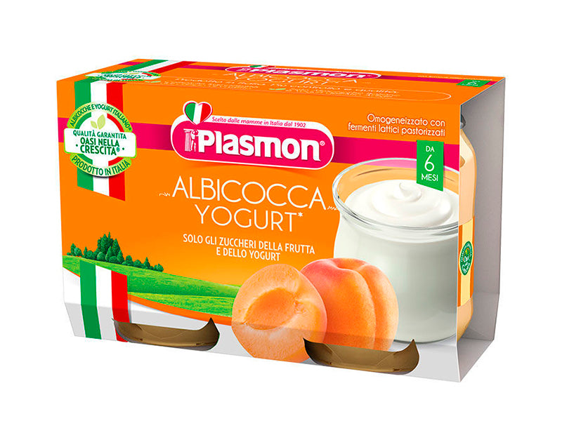Plasmon Pireu caise cu iaurt 120 gr N2