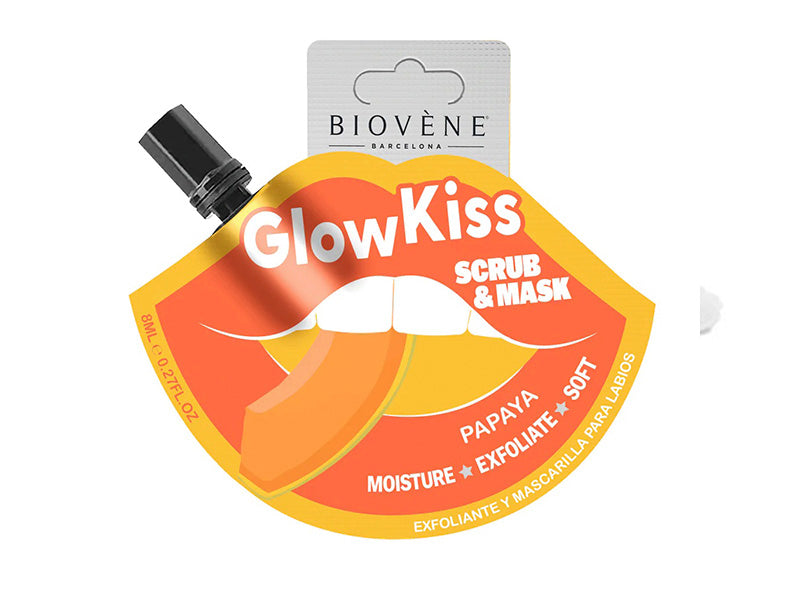 Biovene Glow Kiss Masca-scrub pu buze Papaya 8ml