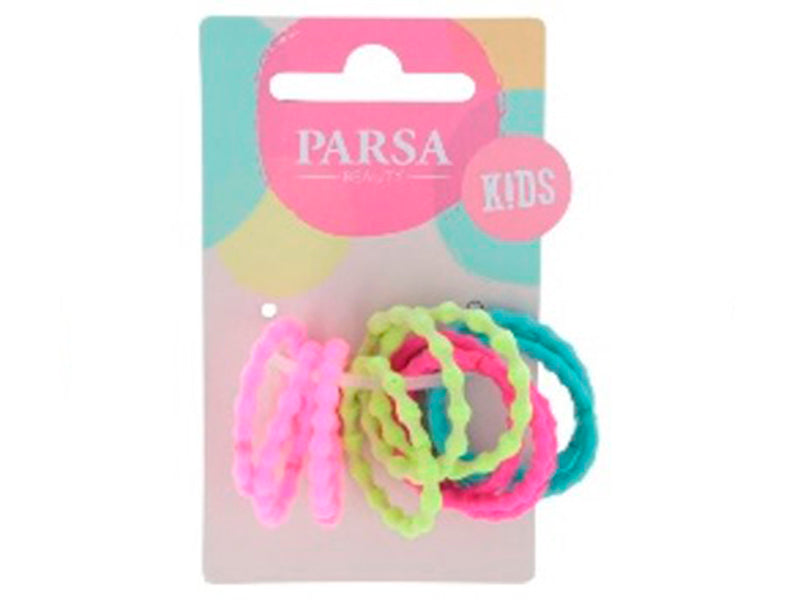 Parsa Beauty Kids Разноцветные резинки для волос с волнами 3см