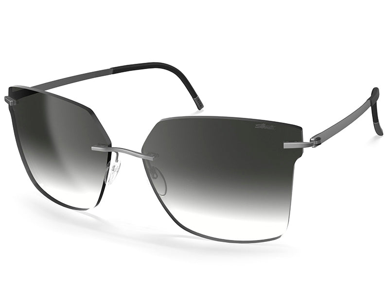 Солнцезащитные очки Silhouette Medern Wayfarer 8735/75-6660-00, SPX High-Tech Titanium, мужские