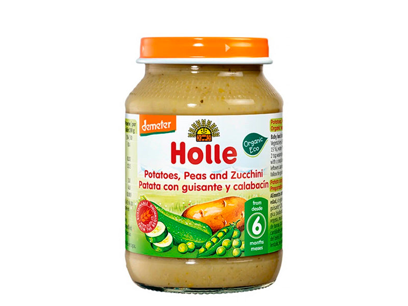 Holle Bio Organic piure de cartofi, mazare si dovlecel (6 luni+) 190g