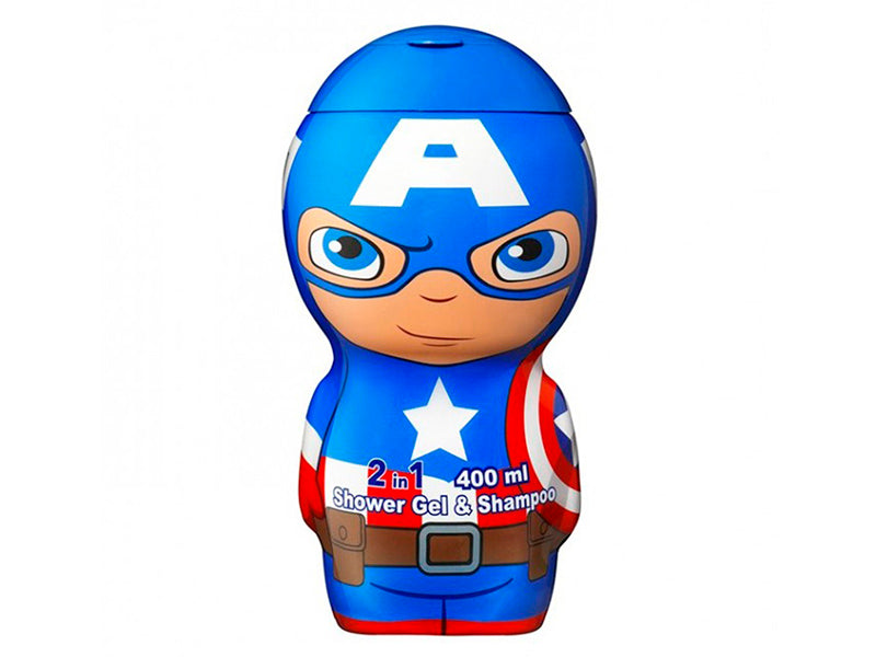 Air-Val Captain America Gel de dus & Sampon 2in1 2D 400ml P009033