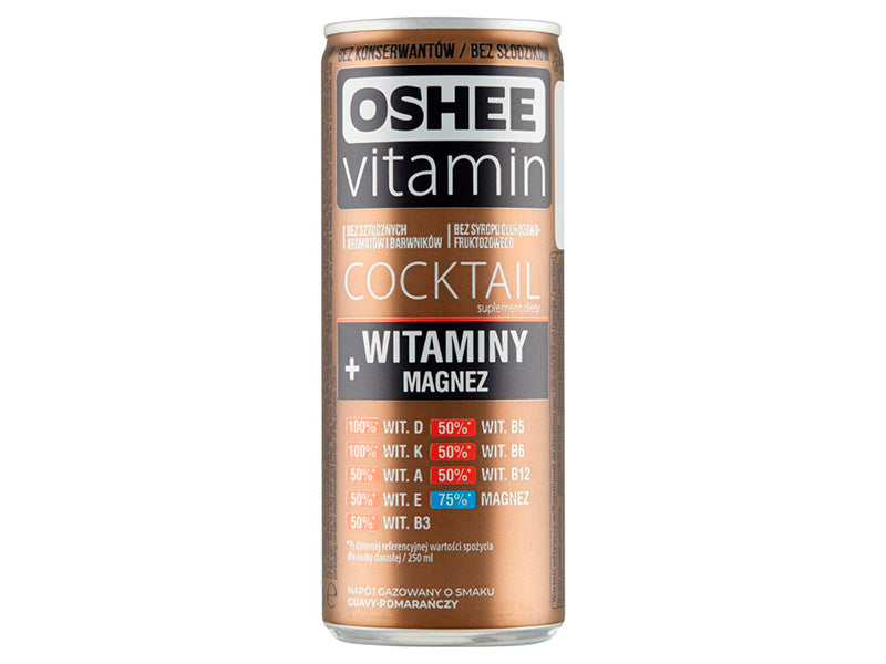 Oshee Vitamin Coctail Vitamins + Magmesium guava/orange 250ml