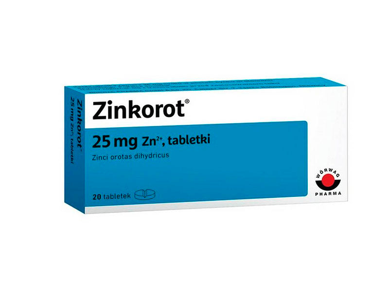 Zinkorot® 25 comp.25mg(0.38 mmol)