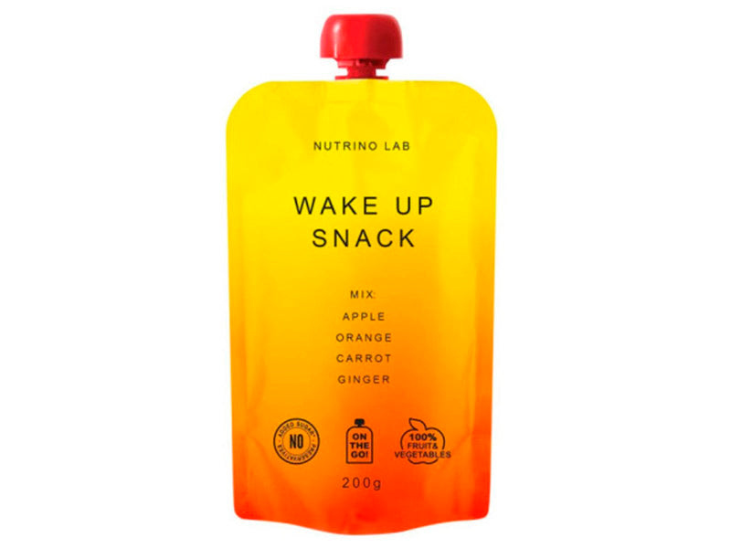 NutrinoLab Puree Snack Wake up Snack яблоко-апельсин-морковь-имбирь 200г (для взрослых)
