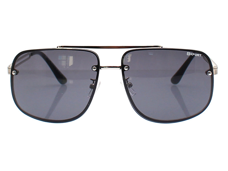 Солнцезащитные очки Expert A72011D, чёрно-серебристые