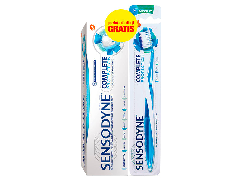 Sensodyne pasta de dinti Complete protection+periuta de dinti