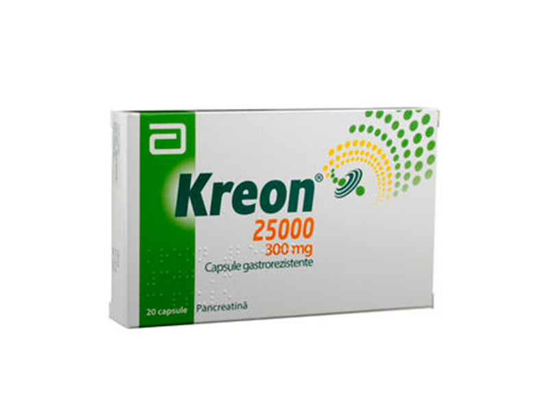 Kreon 25000 300mg caps. (5066374021260)