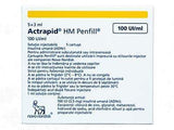 Actrapid HM Penfill 100UI/ml sol.inj. in cartus 3ml