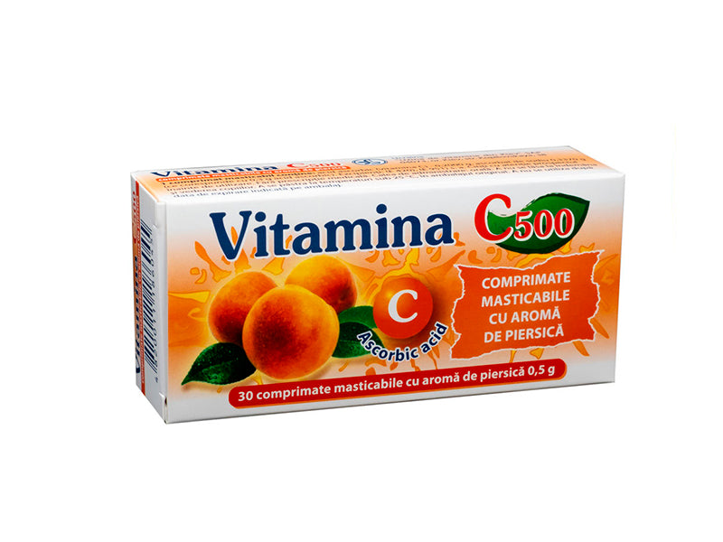 Vitamin C 500mg comp.mast. Portocala (5260003278988)