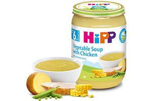 Hipp 7973 Pireu Supa legume Carne pui 190g (5278568480908)