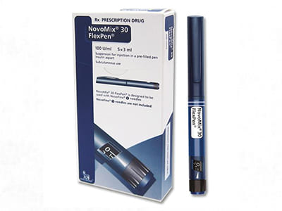 НовоМикс ФлексПен 100 МЕ/мл шприц-ручка для инъекций пневматическая. 3 мл