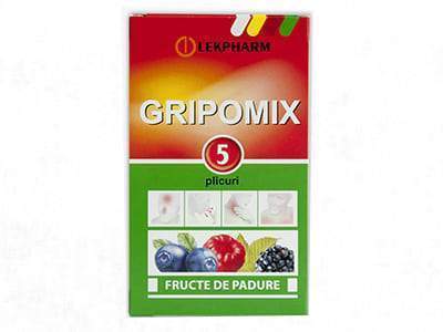 Gripomix pulb./sol.orala cu fructoza Fructe de padure (5066273226892)