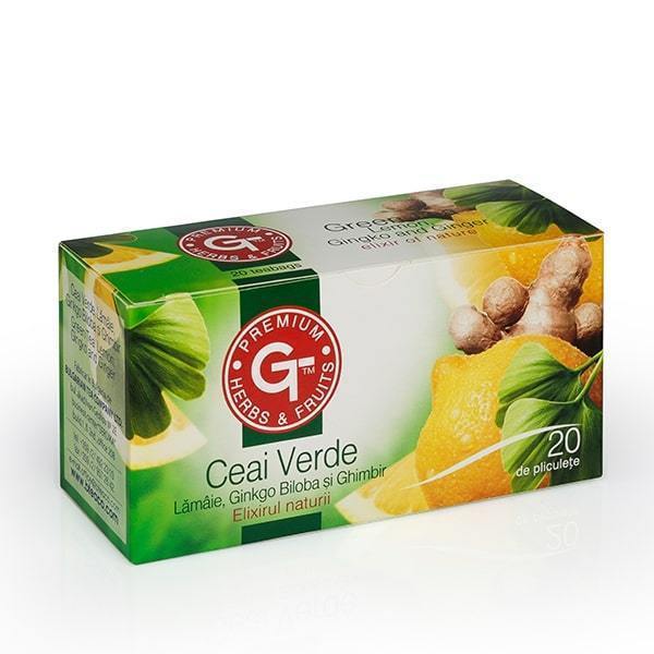 Phytolek Ceai Verde lamie, ginko biloba, ghimbir