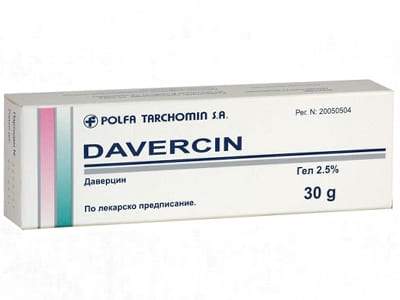 Davercin 25mg/g gel 30g (5066311565452)