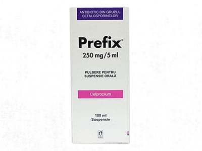 Prefix 250mg/5ml pulb./susp.orala 100ml