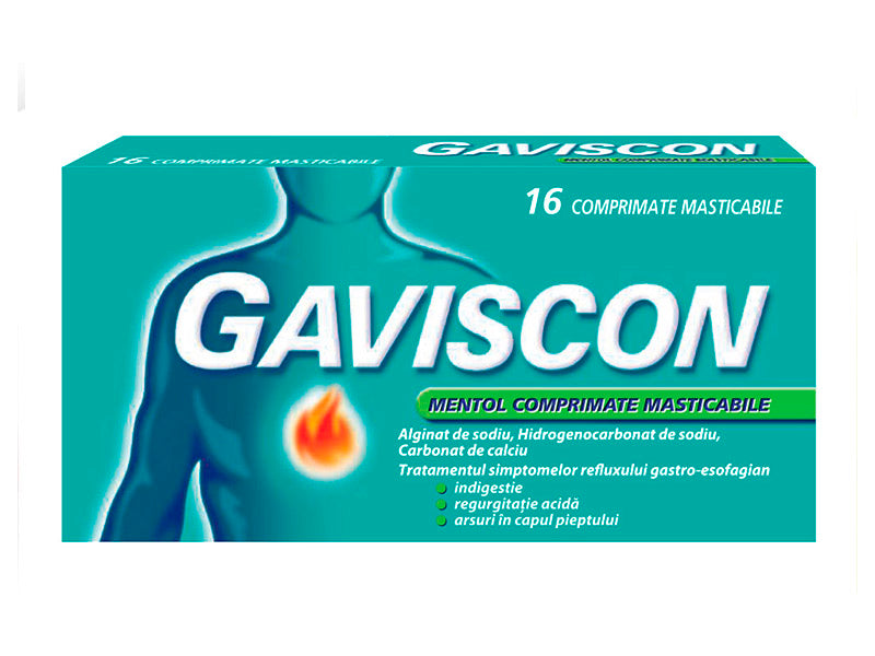 Gaviscon Mentol 250mg+133.5mg+80mg