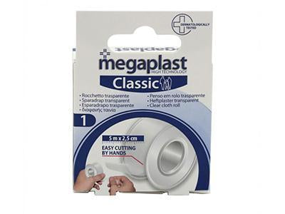 Emplastru Megaplast Classic rola textil transparent 5mx2.5cm (5280147669132)