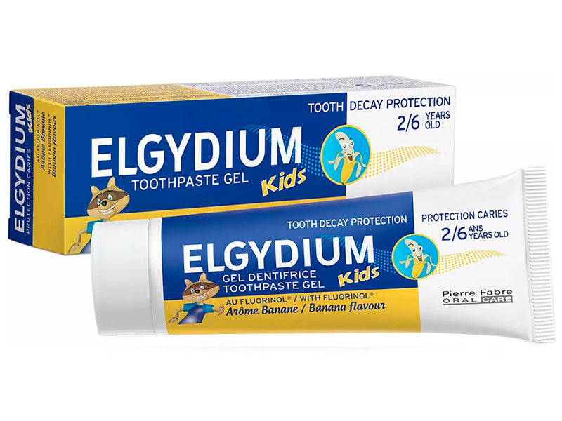 Детская зубная паста PFOC Elgydium с бананом 50 мл