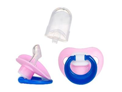 POMA Suzeta din silicon forma anatomica cu cutie 0+