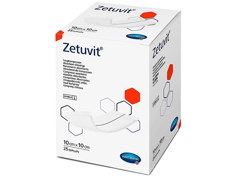 Hartmann Zetuvit Comprese cu fulgi de celuloza p/u plagi intens exsudative 10x10cm 4137019