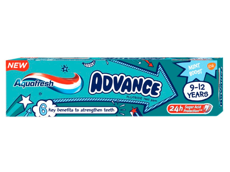 Aquafresh Pasta de dinti Advance 9-12 ani 75ml