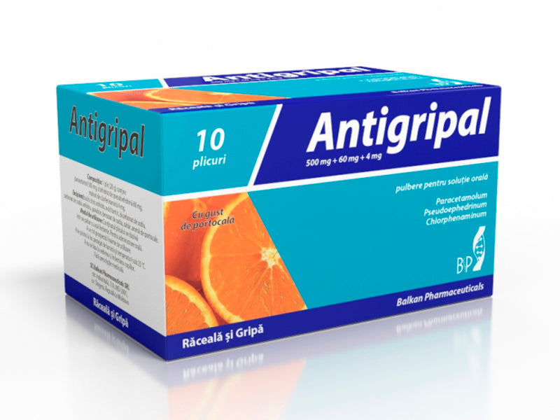 Antigripal Portocala 500mg/60mg/4mg pulb./sol.orala (5280371933324)