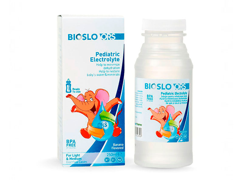 Bioslo ORS solutie pentru rehidratare 250ml (banana)