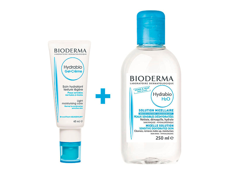 Bioderma Hydrabio gel-crema 40ml+ Hydrabio H2O 250ml Cadou