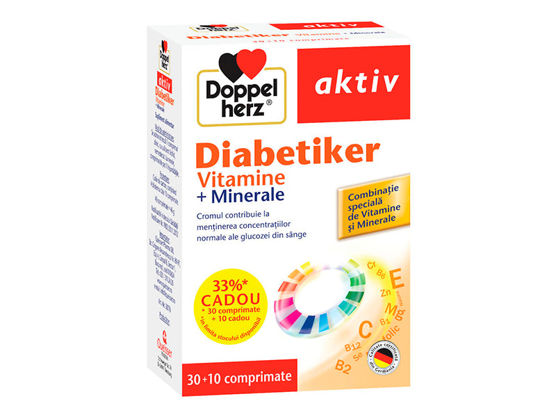 Доппельгерц Диабетикер Витамины+Минерал комп. +10 комп. Подарок